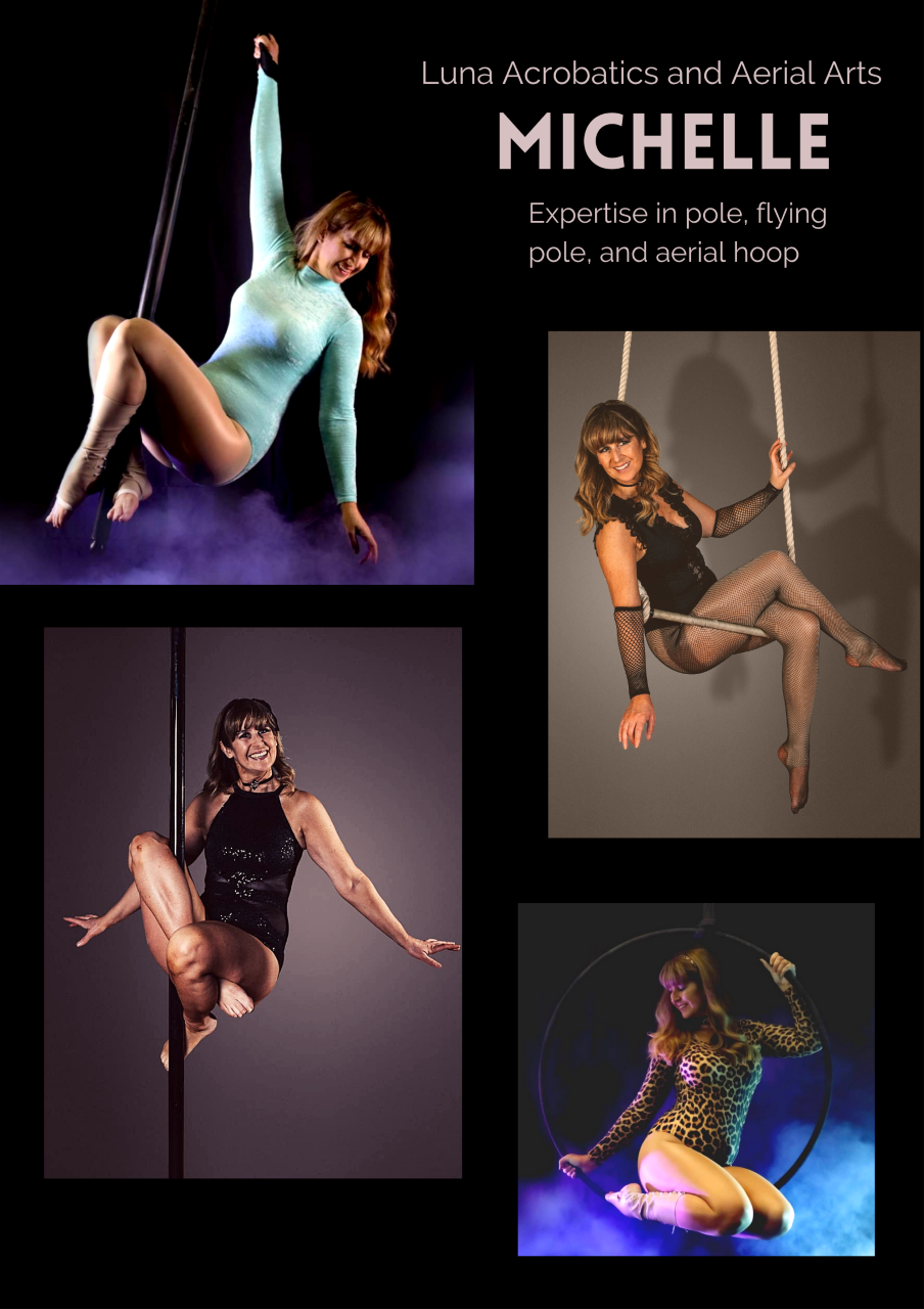 Michelle - Expertise in Pole, Flying Pole and Aerial Hoop